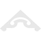 Ekena Millwork Pitch Northwest Architectural Grade PVC Gable Pediment, 48"W x 22"H x 1"P (11/12) GPP048X022X100NOR - alternate 3